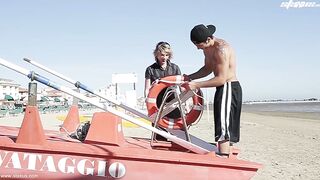 Handsome Hunk Gives Cock-Slut Blond